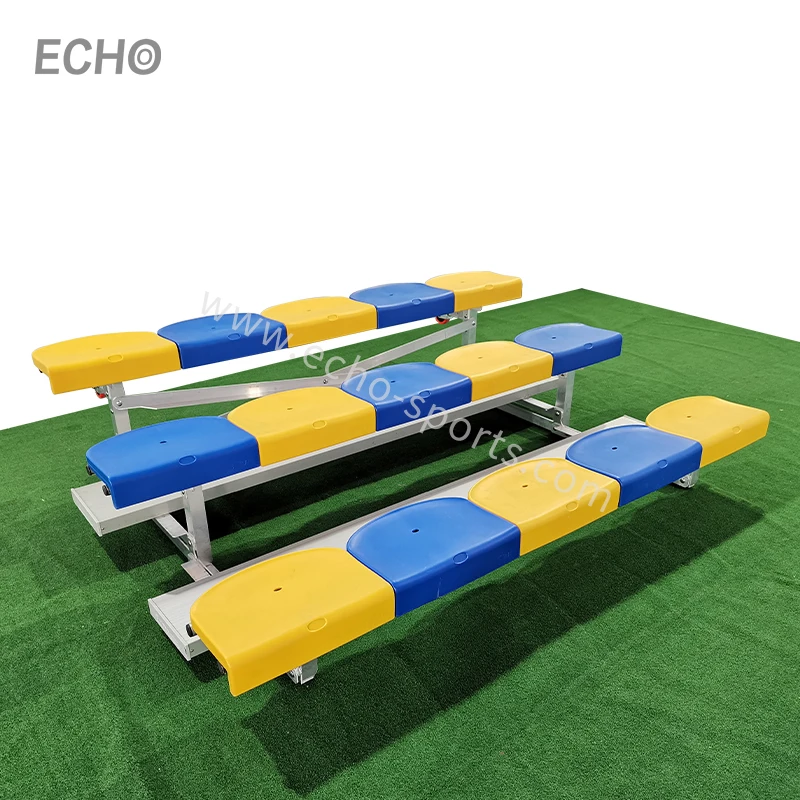 Эхо отбеливатель трибуна мест 3 ряда портативный алюминиевый отбеливатель для школы в тренажерном зале