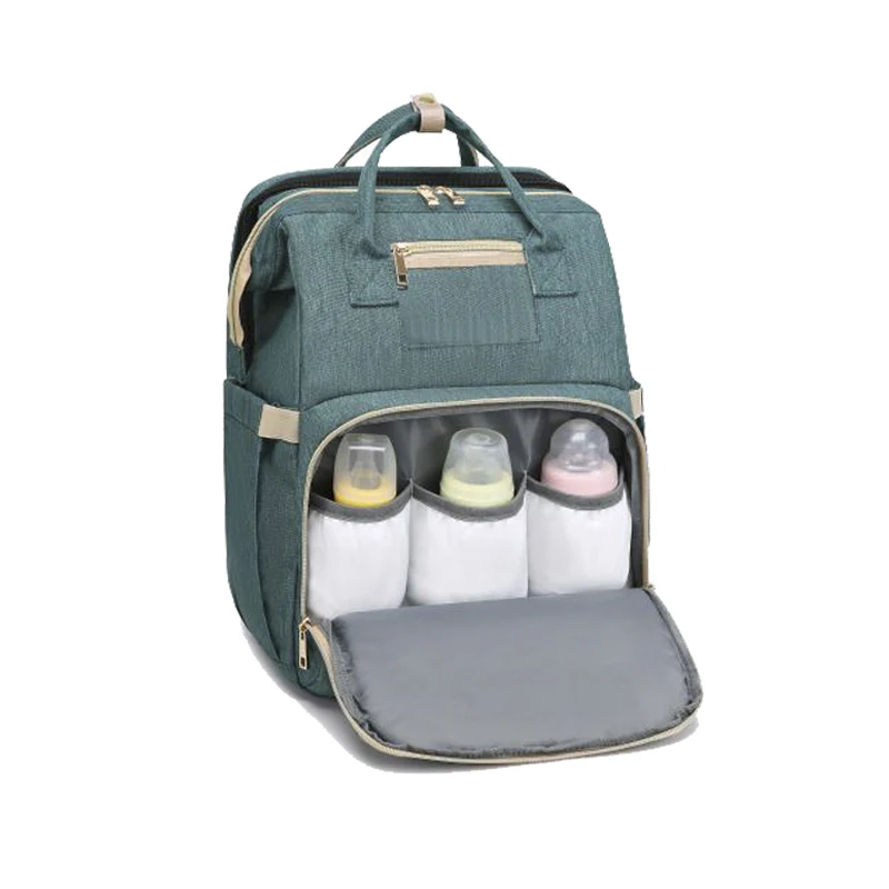 Mummy Travel Foldable Bed 3 in 1 Multifunction Polyester Fashionable Baby Diaper Bag Set