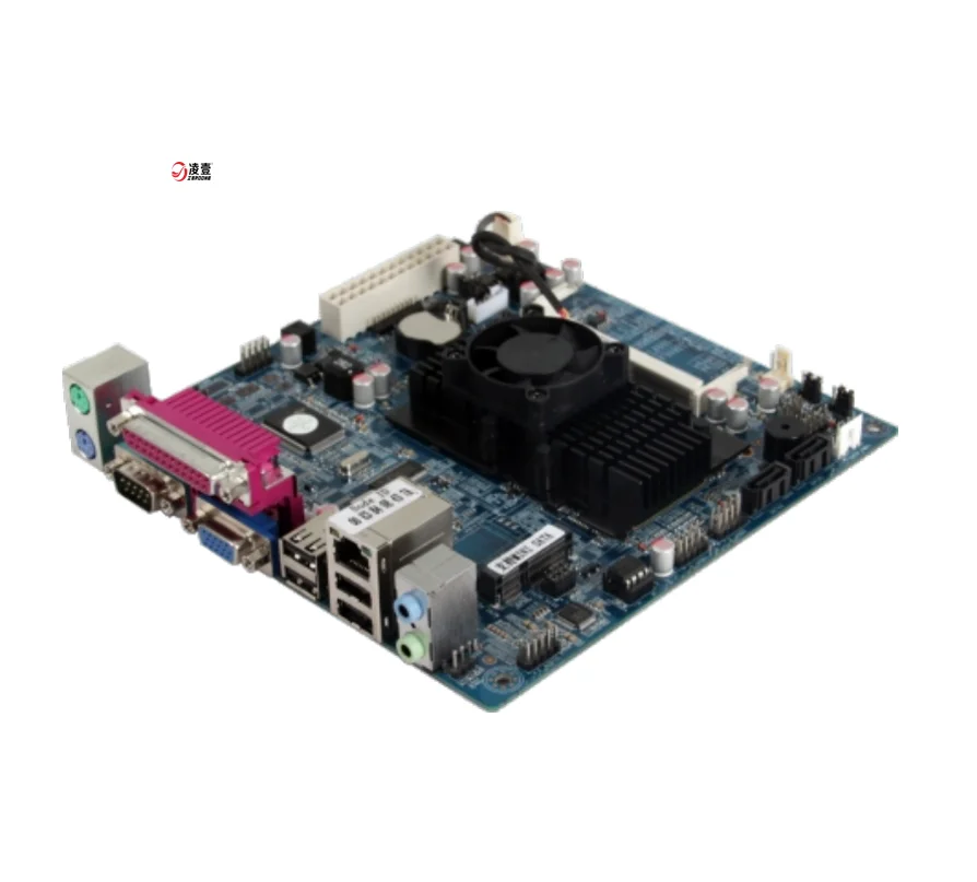 Самый дешевый двухъядерный ATOM D525 MINI-ITX материнская плата DDR3 2COM 2SATA память 24pin ATX блок питания mini