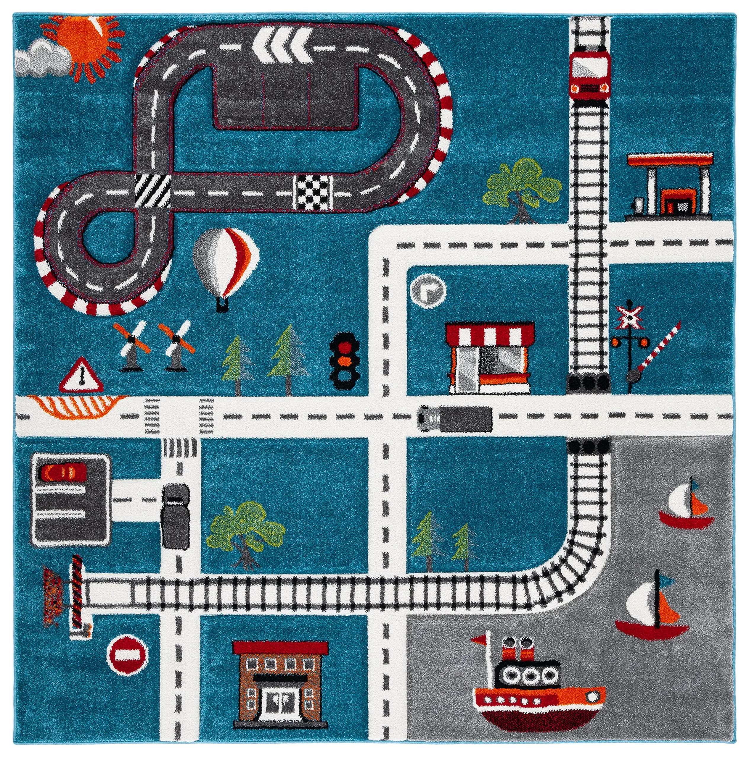 Kids Carpet Playmat Rug City Life Carpets And Rugs Living Room Street Road Kids Carpet Playmat Rug