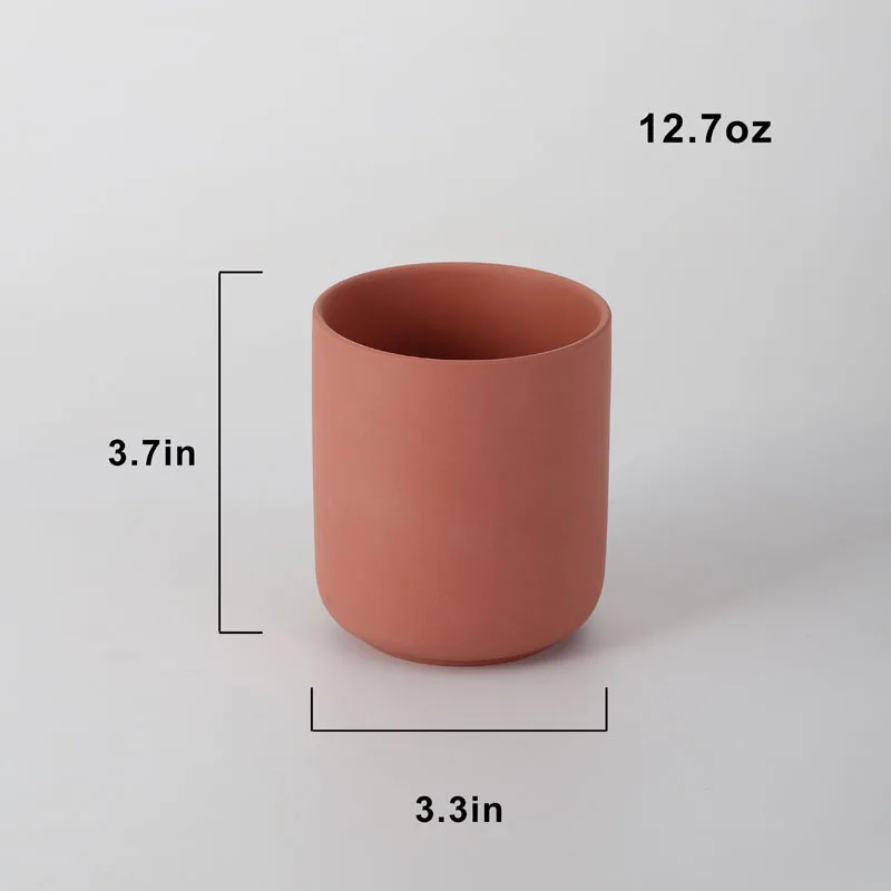 Custom Luxury Decorative Matte Jar Candle Ceramic Candle Jars With Lid Jar For Candle Making Wedding Decor