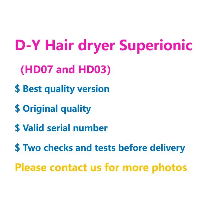 Professional Hair Dryer HD08 HD07 HD03 Super Sonic Hair Styling Leather Case Valid Serial Number HD08 Hair Dryers