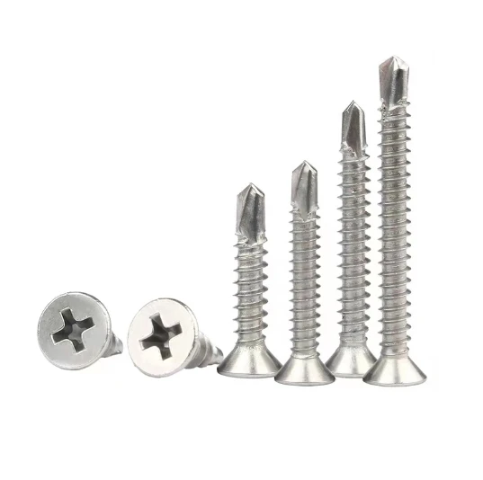 Customize Stainless Steel 304 Countersunk Flat Head Csk Self Drilling Screw