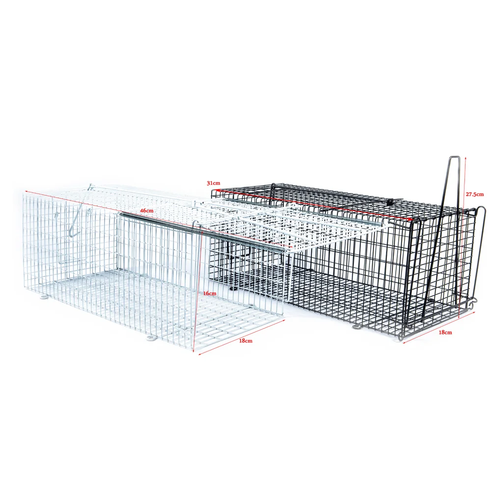 Live Animal Rat Mouse Humane Trap Cage Mush Black