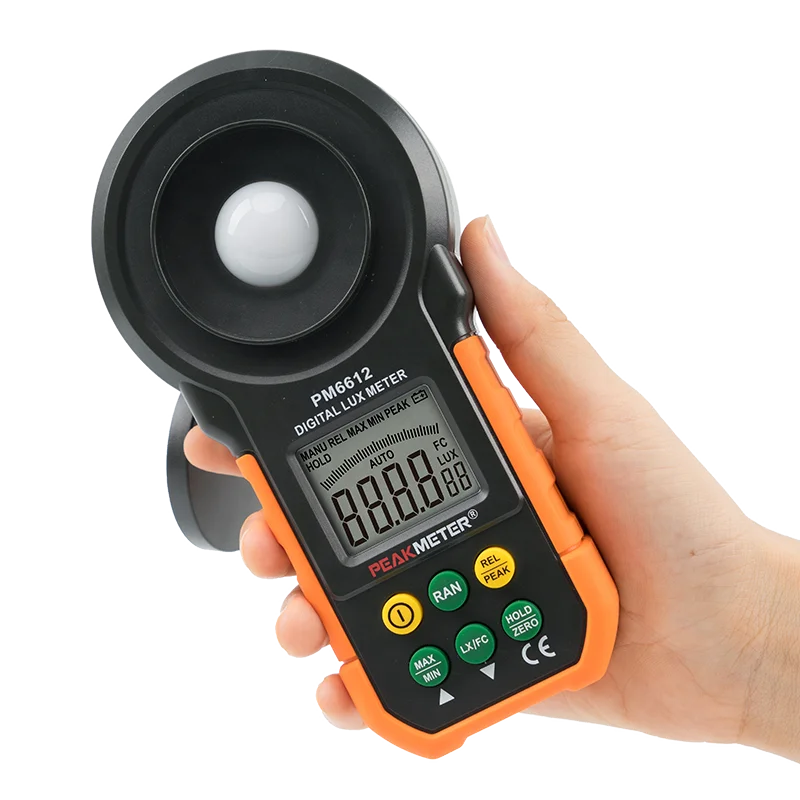 Multi-function 1/2 bit LCD display standard light Digital led lux meter mini light measuring device