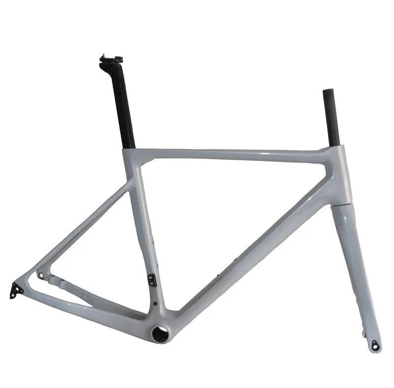 Верхний огонь Новый дизайн 700C карбоновая дорожная рама супер легкий вес 850 г плоское крепление