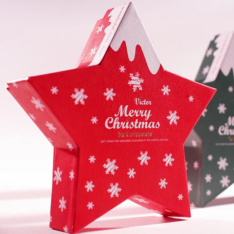 Печатная картонная подарочная упаковочная бумага в форме звезды
