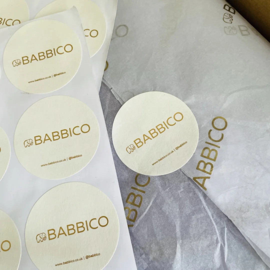 sticker embossed label LOGO printing custom sealing matte sticker Custom adhesive brand logo thank you sticker