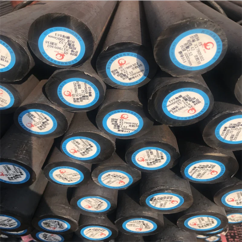 Factory Manufacturer Carbon Steel Carbon Steel A36 St52 Q235 SS400 Cold Hot Carbon Steel Round Rod Bars For Construction