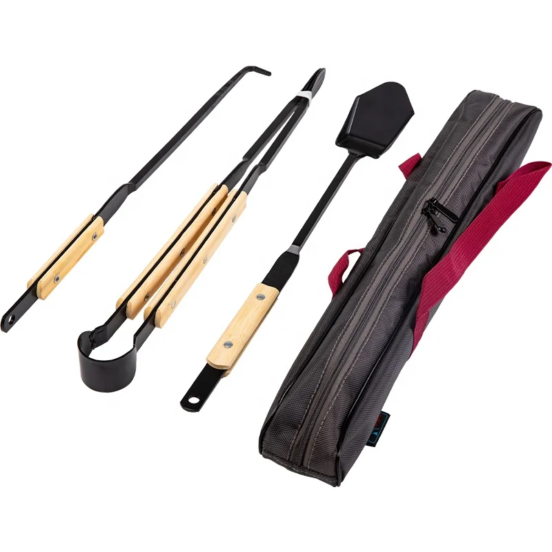 
Уличные плоскогубцы для пикника, барбекю, древесного угля, крючок для огня, лопатка для огня, портативная арматура, Складные Щипцы для огня, Аксессуары для печи 