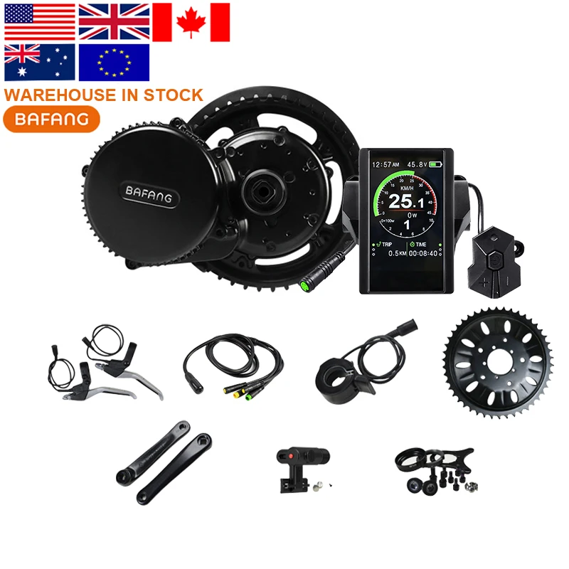 Overseas warehouse Best Popular G340 Bafang250 w 500 w 1000 w Engine Cycling Kit With Battery Included