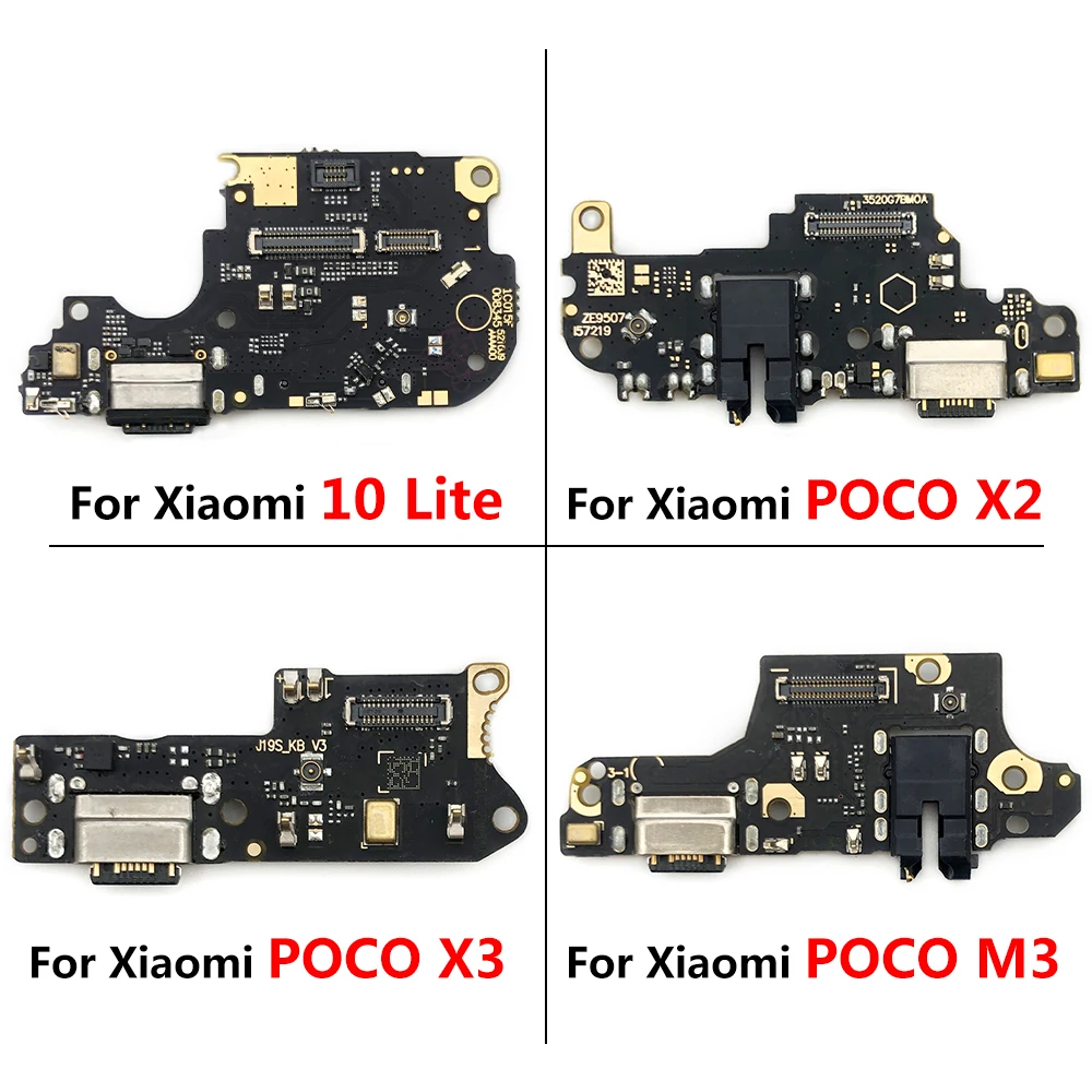 USB Charging Port Connector Jack Plug Flex Cable For Xiaomi Redmi Poco X3 Pro M3 Note 8 8T 9S 9 Pro 10 K30 4G 5G Lite