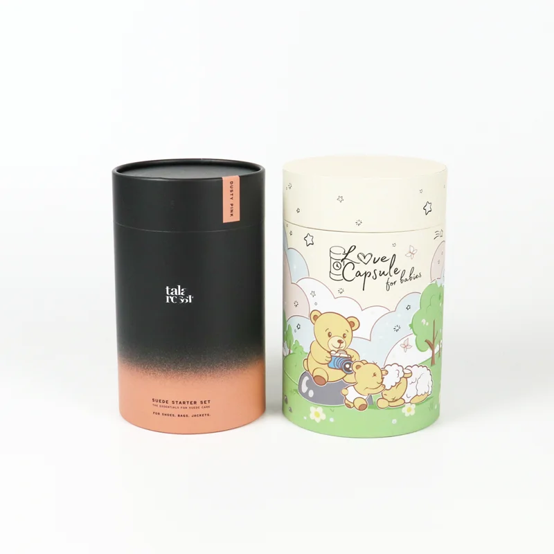 Customisable Recyclable Luxury Packaging Gifts Personalized Elegant Deodorant Cardboard Cosmetics Cylinder Packaging Paper Tube