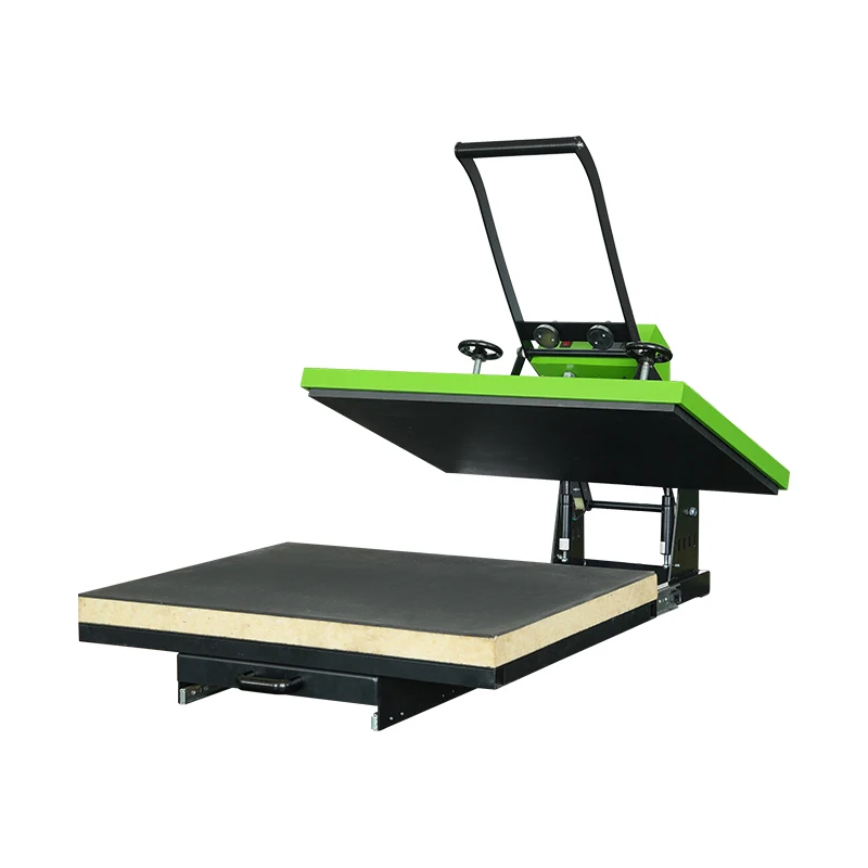 High Quality Manual heat press pneumatic machine double 60x80 cm wooden flower press  heat press machine 16x20