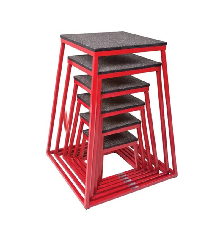 Оборудование для упражнений в тренажерном зале прыгающая тренировочная многофункциональная регулируемая стальная плиометрическая коробка