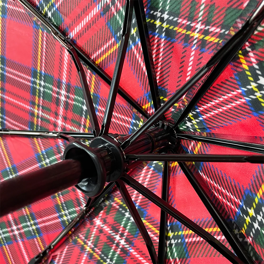 OVIDA Fashion Design Creative Portable Outdoor Windproof Custom Printing Automatic Promotional 3 Folding Umbrella