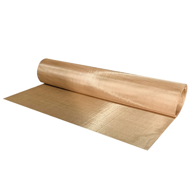 Fine Emi Shielding Red Copper Wire Mesh Screen Brass Phosphor Bronze Copper Wire Cloth Mesh 74 Micron Fine Copper Mesh Net