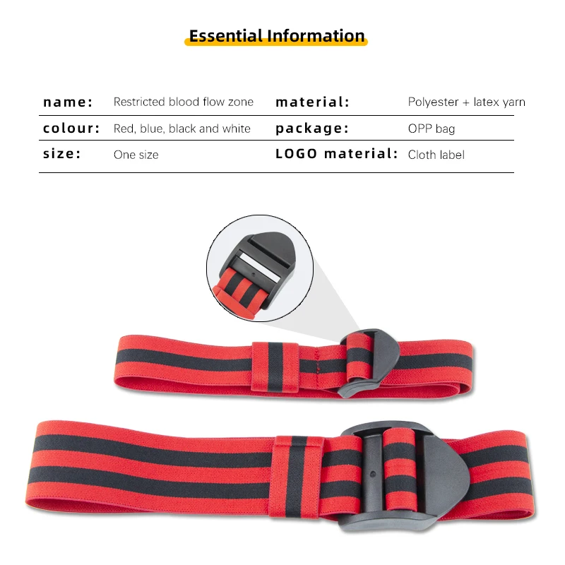 Gym Weightlifting Fitness Occlusion Training Blood Flow Restriction Bands