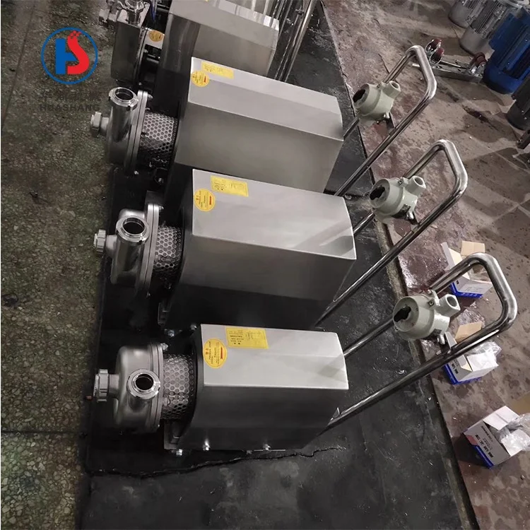 beverage juice pump centrifugal sanitary pump cip return  concrete self priming  pump