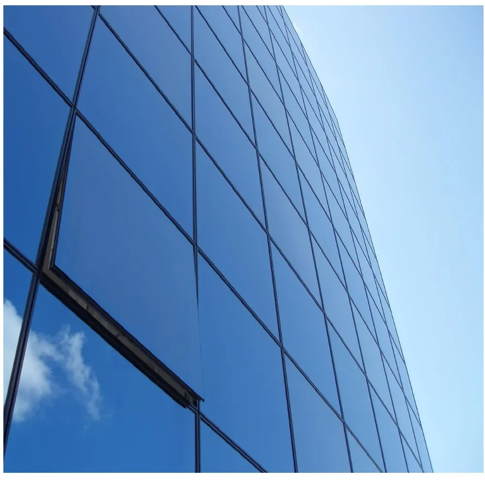 Custom Curtain Wall 120/140/160/200 Villa Palace Hotel Facades Glass Framed Reflective Low-E Laminated Glass Curtain Walls