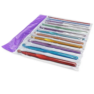 Knitting tools sweater needle seven color alumina crochet length 15CM 12pcs a set