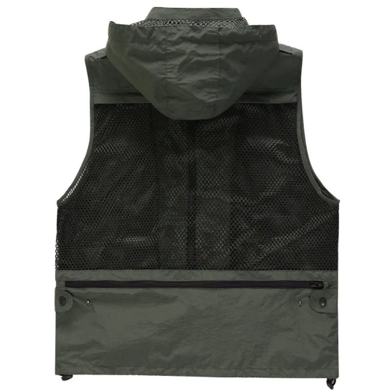 custom logo Summer autumn quick dry waterproof outdoor volunteer fishing multi pocket vest men