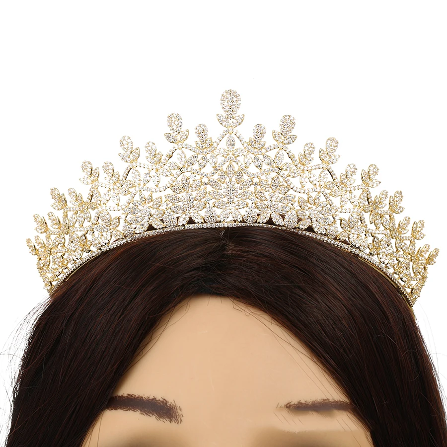 00349 Xuping Fashionable Crown Hairpins Jewlery Gold Plated Wedding Gift Party for Women