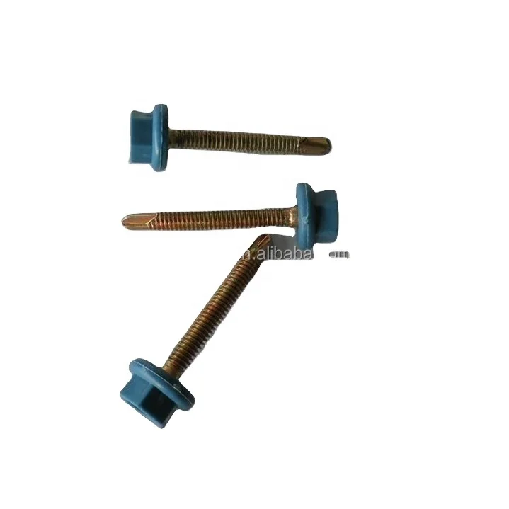 China high quality hex head flanged self-drilling screws DIN7504K zinc plated