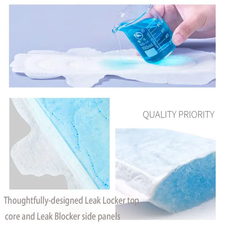 China Cotton Organic  100% Women natural soft Sanitary towels Breathable ultra thin Sanitary napkin