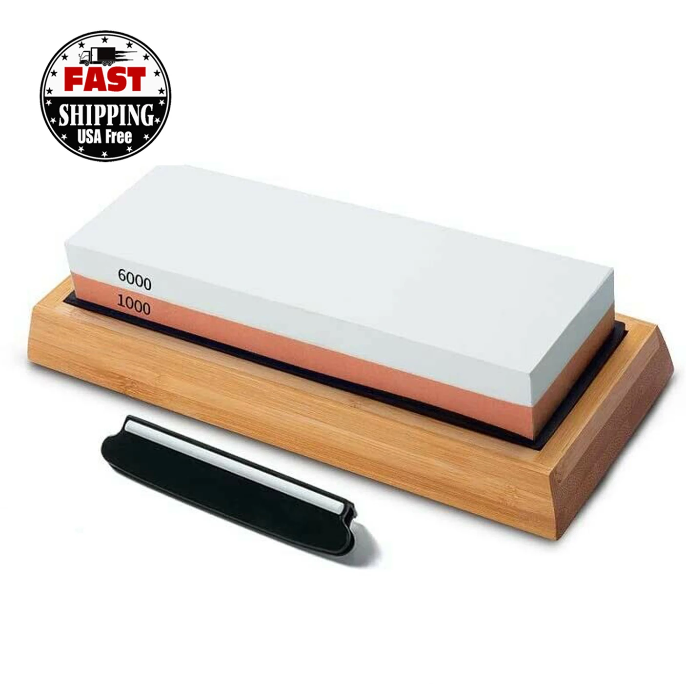 4 Pack USA Warehouse Shipping within 24h Dual Sharpening 1000/6000 Grit Ceramic Alumina Whetstone Set for Grinder Fine