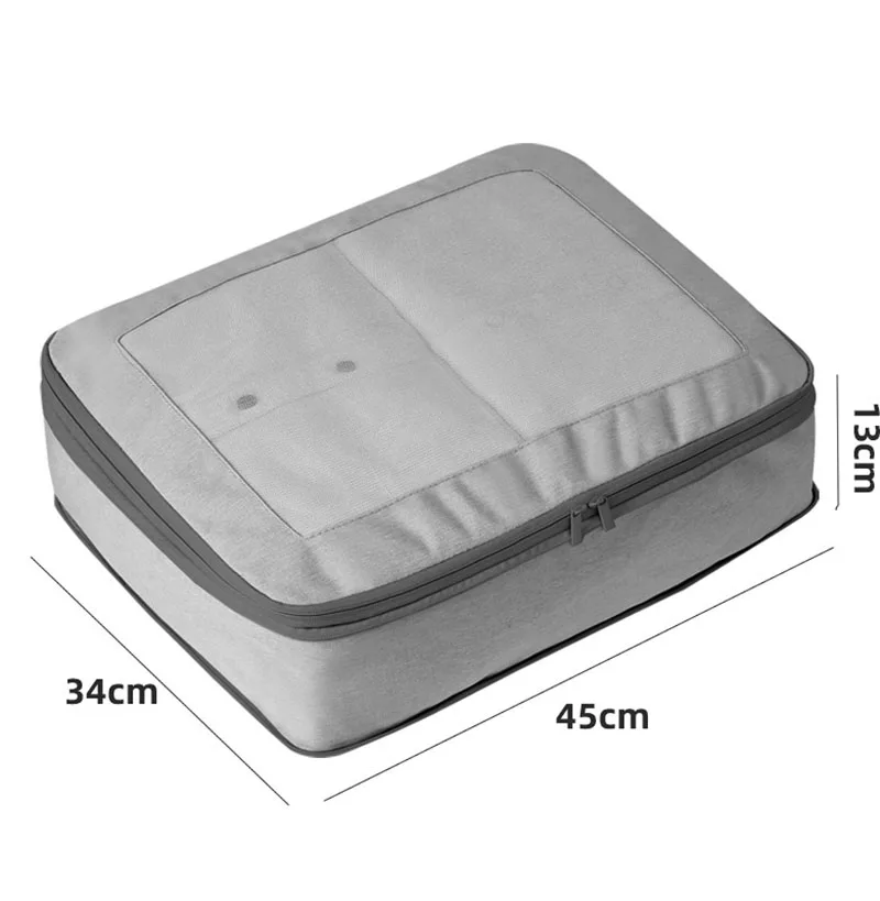 Customizable Lightweight Rpet Fabric Flight Travel Accessories Packing Cubes Set With Zippers Travel Accessory