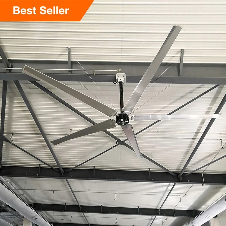 Промышленный бесщеточный гигантский коммерческий большой pmsm 24ft hvls вентилятор