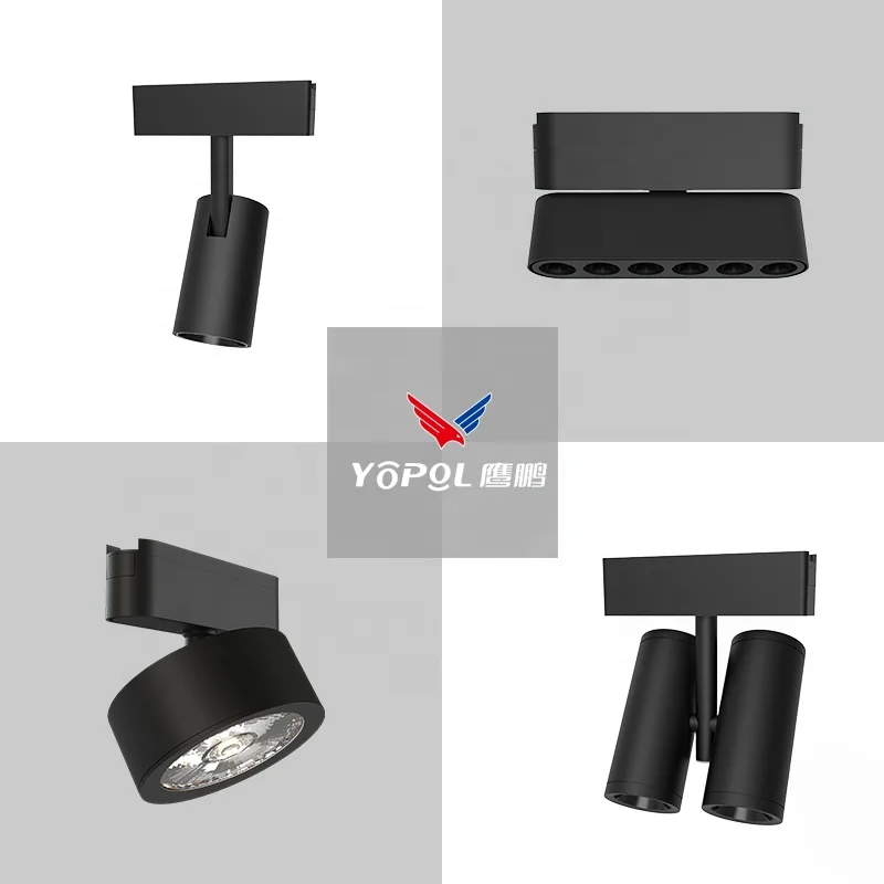 Ultra-thin COB Led Lamp Shop Lighting Spotlight Magnetic Rail Bluetooth Zigbee Tracking Light