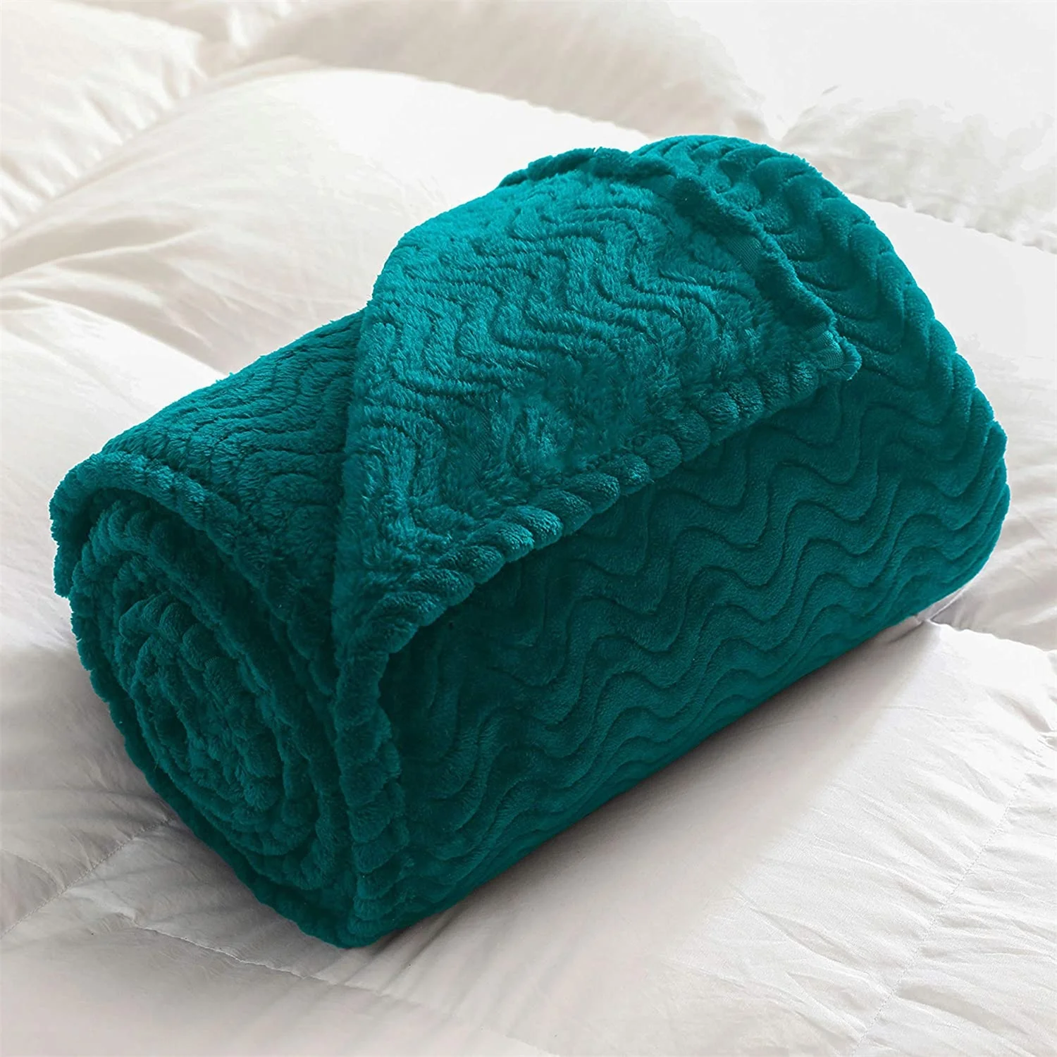 bestseller blanket factory supply custom wholesale wave texture mink touch flannel fleece blanket embossed coral fleece throws