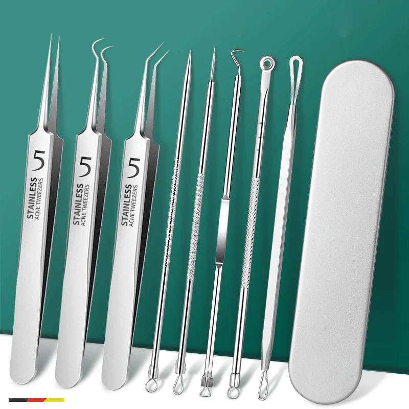 Factory Sale Stainless Steel High Quality Acne Needle Pimple Removal Facial Care Pointed Tip Blackhead Removal Kits