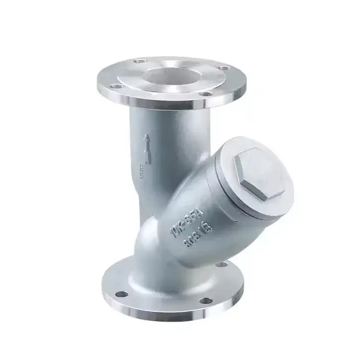 Dn100 Low Pressure Jis Flange Stainless Steel water flow control valve Y-strainer For Protect Pumps