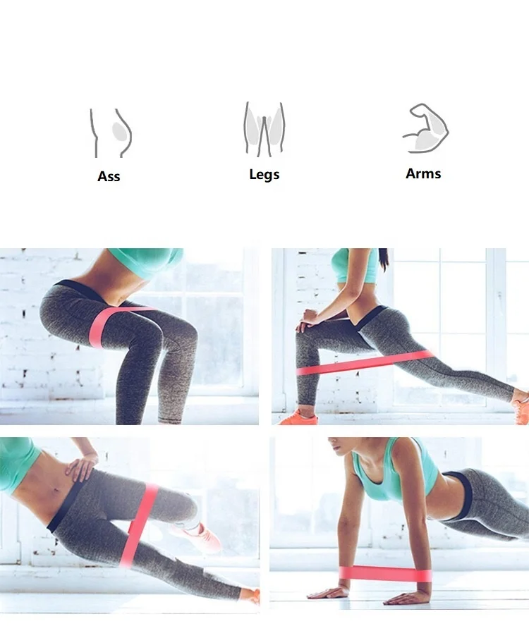 
Fitness Gum Custom LOGO Elastic Rubber Bands For Fitness Workout Equipment Training Exercise Gym Strength Latex Resistance Bands 