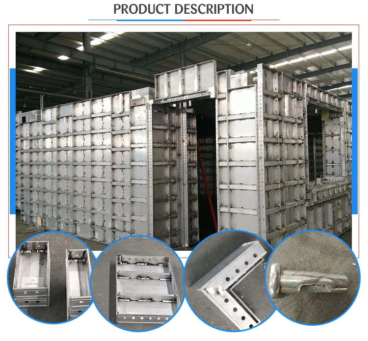 Aluminum construction Formwork material For Concrete PreCasting Building/wall forming formwork system