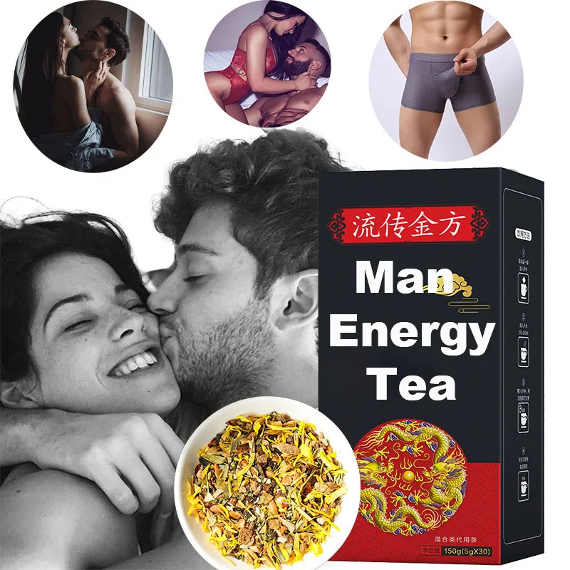 Sante Homme The Noir Boost мужской чай с женьшенем Maca травами Sexuelle Energie улучшающий здоровье