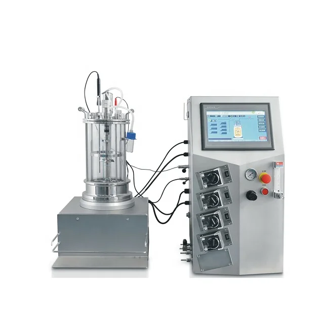Desktop glass bioreactor Glass  Fermentor bioreactor fermenter Bioreactor
