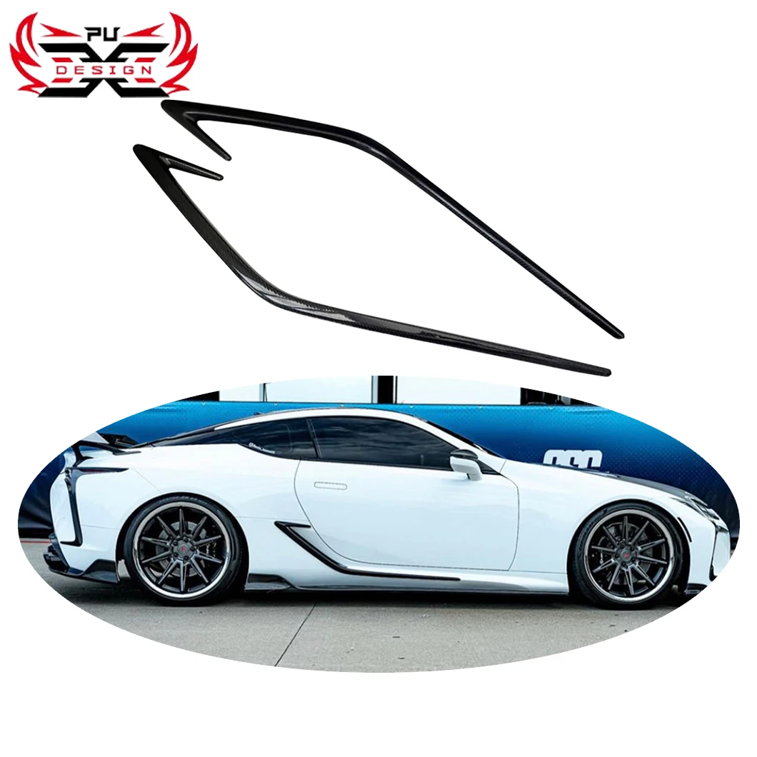 Perfect Fit Dry Carbon Door Canards for Lexus LC500 LC500H RW Style Car Accessories