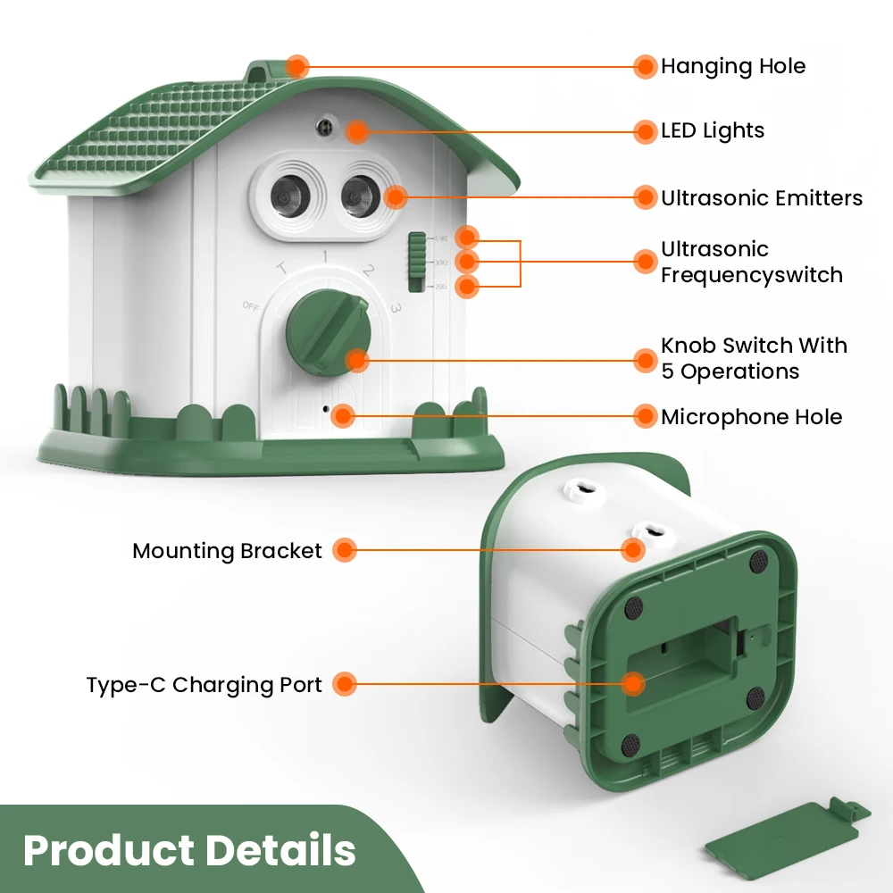 Stop Barking Barking Silencer Indoor & Outdoor Ultrasonic Bark Deterrents