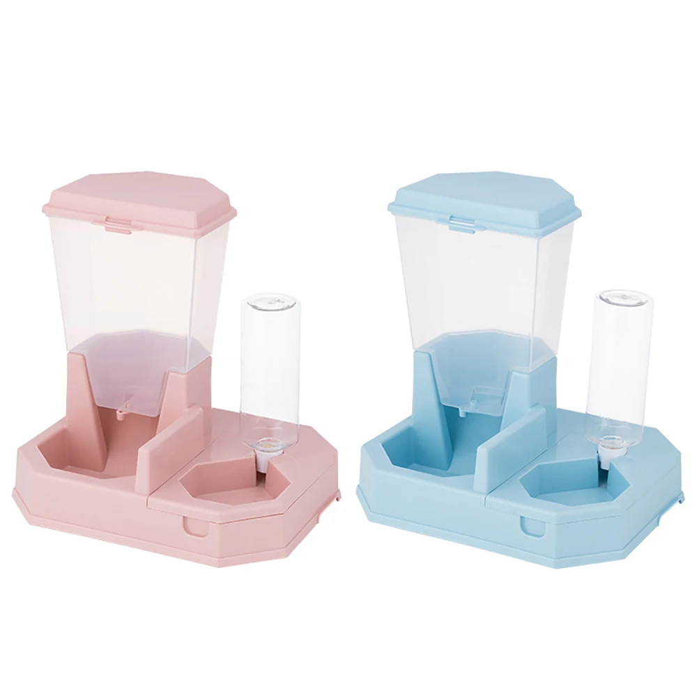 Hot Selling High Quality PP Non Toxic Eco Friendly Pet Automatic feeding And Drinking Water 2 In 1 Dog Cat Feeder Bowl Wholesale