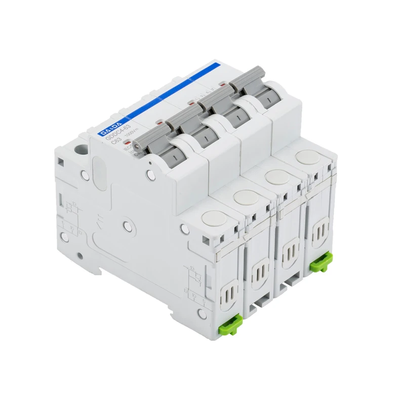 PV Mcb DC 1000V 10KA 4P 63Amp Mini MCB