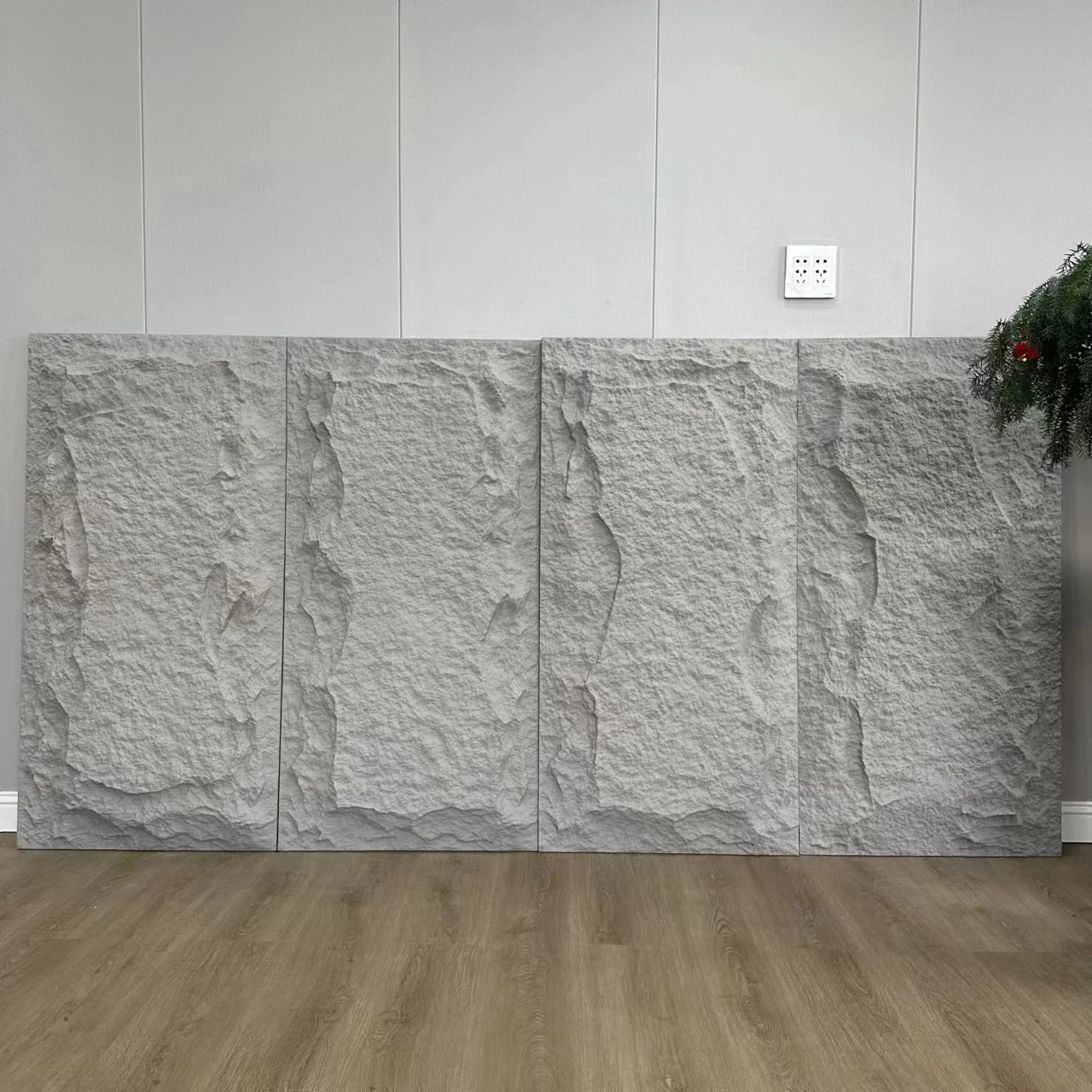 New decorative outdoor waterproof polyurethane artificial 3d pu faux rock veneer stone wall panel