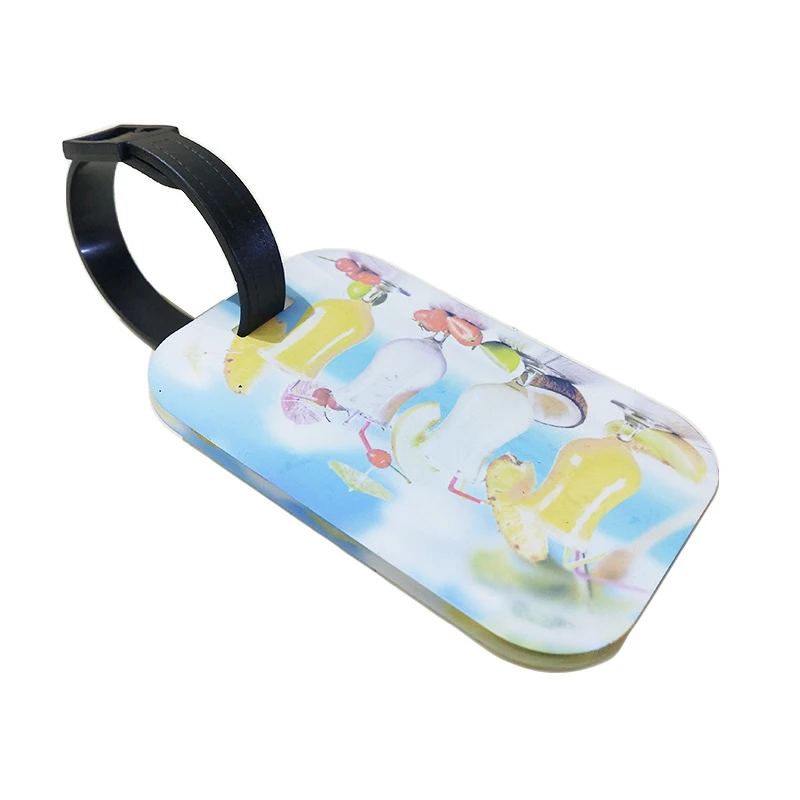 6*9.5*0.3cm Sublimation Acrylic Blank Traveling Luggage Tags For Custom Friend Gifts