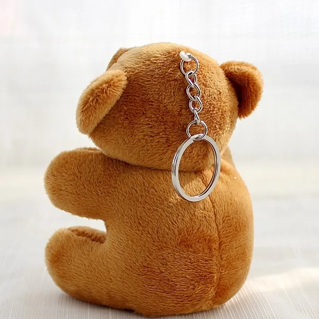 Wholesale small size plush toy pendant stuffed plush animal teddy bear doll key chain gift toy