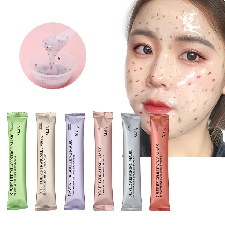 Hot Selling Soft Mask Powder Anti Aging Whitening Rose Petal Face Clay Mask  Powder Hydro Jelly Mask Powder