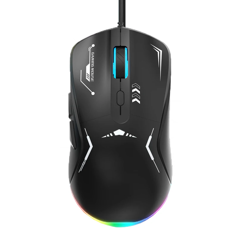 RGB Gaming Mouse Backlight Ergonomics USB Wired Gamer Mouse Flank Cable Optical Mice Gaming RGB Mouse