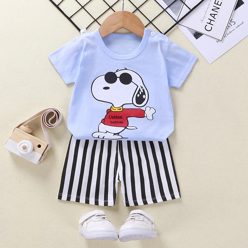 Wholesale Elegant Fashion Children Boutique Baby Clothing Sets Boys and Girls Clothes Sets Pure cotton